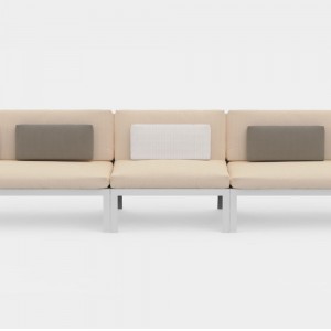 Sofá modular 3 Timeless para jardín de Gandia Blasco. Muebles de diseño.