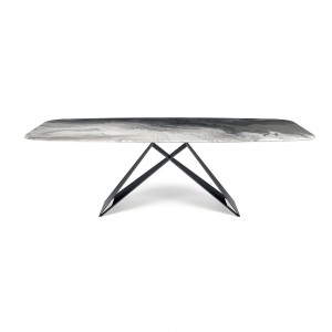 Mesa Premier CrystalArt de Cattelan Italia. Mobiliario de diseño moderno.