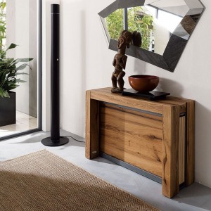 Mesa/consola A3 de Ozzio design. Cónsola- mesa comedor transformables.