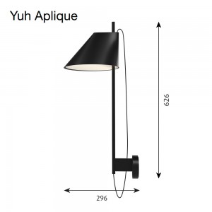 Lámpara Yuh Aplique diseño clásico de Louis Poulsen con diseño moderno.