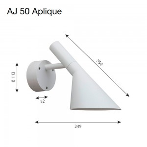 Lámpara AJ 50 Aplique de Louis Poulsen.