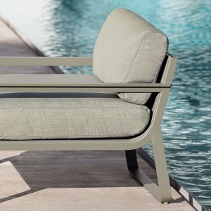 Sillón Flat de Gandía Blasco. Sillones de diseño para exterior en aluminio.