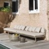 Sofá Flat modular 4 de Gandia Blasco. Sofá de diseño para exteriores.