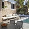 Sofá Flat modular 4 de Gandia Blasco. Sofá de diseño para exteriores.