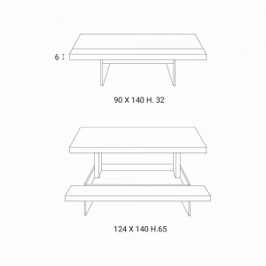 Mesa elevable Markus de Ozzio. Mobiliario de diseño.