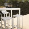 Mesa Bar Flat de Gandía Blasco. Mesa elegante para exterior con varias medidas.