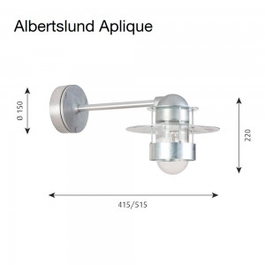 Lámpara Albertslund de Louis Poulsen para exterior con un diseño moderno y único.