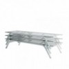 Tumbona Stack de Gandia Blasco. Tumbona de diseño reclinable para exterior.