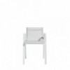Silla Stack de Gandia Blasco. Silla cómoda con brazos para exteriores.