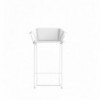 Taburete Counter Textile de Gandia Blasco con respaldo bajo para exterior.