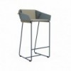 Taburete Counter Textile de Gandia Blasco con respaldo bajo para exterior.