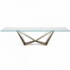 Mesa Skorpio de Cattelan Italia. Muebles modernos italianos. Mesas de cristal.