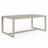 Mesa de diseño DNA de Gandia Blasco. Mesa de aluminio para exterior.
