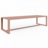 Mesa de diseño DNA de Gandia Blasco. Mesa de aluminio para exterior.