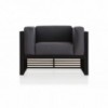 Sillón de diseño original DNA Teca para jardín de Gandia Blasco.