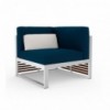 Sofá modular 6 DNA Teca para terraza de Gandia Blasco. Sofá de diseño.
