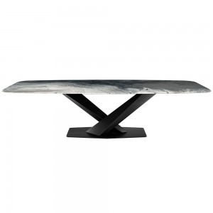 Mesa Stratos CrystalArt de Cattelan Italia. Mesas de diseño. Mesas modernas.