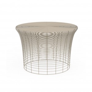 Mesa alta Aram Outdoor de diseño para jardín o terraza de Gandia Blasco.