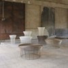 Mesa baja Aram Outdoor de diseño para jardín o terraza de Gandia Blasco.
