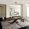 Mesa Tyron CrystalArt de Cattelan Italia. Mesa de cristal para comedor.