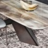 Mesa Tyron CrystalArt de Cattelan Italia. Mesa de cristal para comedor.