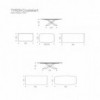 Mesa Tyron CrystalArt de Cattelan Italia. Mesa de cristal para comedor.