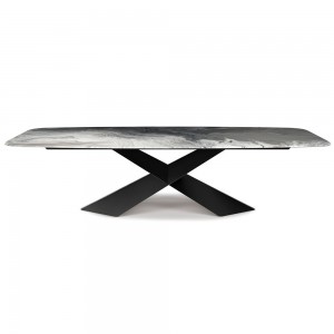 Mesa Tyron CrystalArt de Cattelan Italia. Mesa de cristal para comedor.