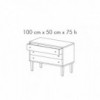 Cómoda Tinello Italiano de Covo. Cómoda para dormitorio de estilo bárroco.