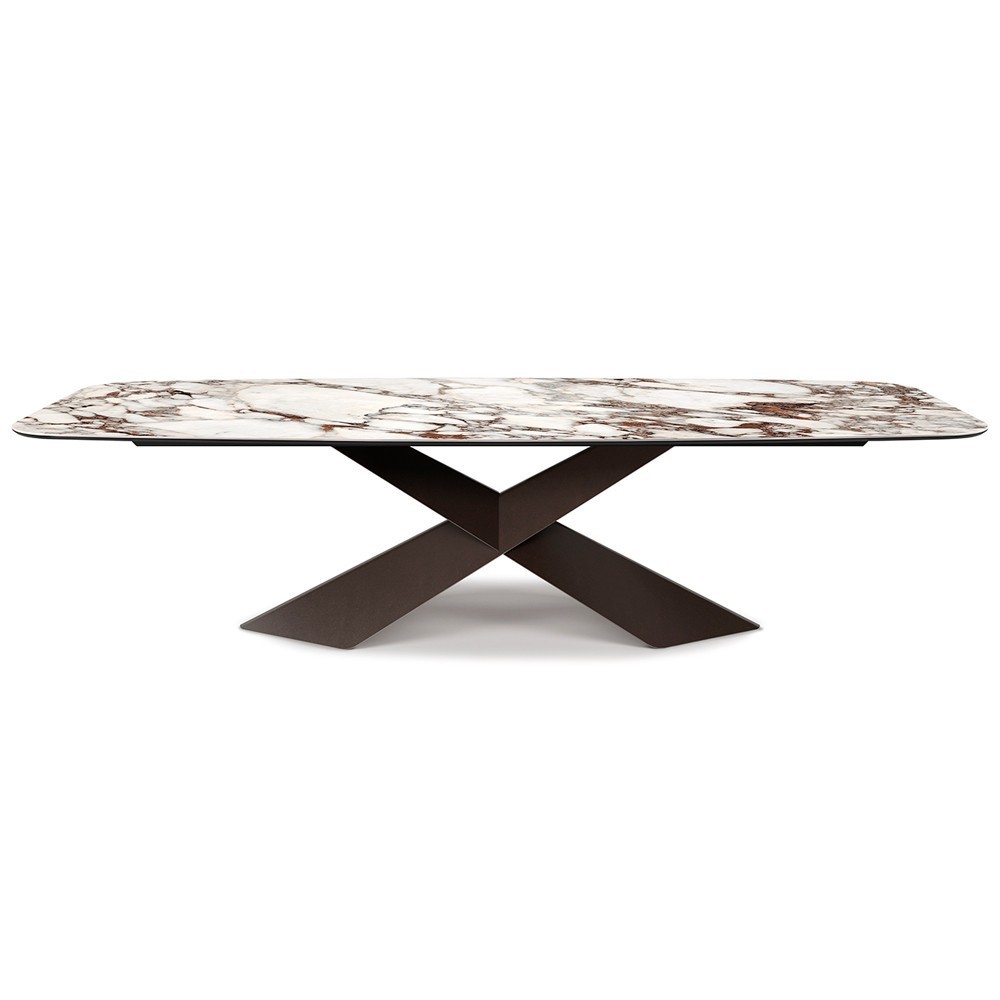 Mesa Tyron Keramik de Cattelan Italia. Mesas de comedor de diseño italiano.