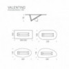 Mesa Valentino de Cattelan Italia. Muebles modernos italianos. Mesas modernas.