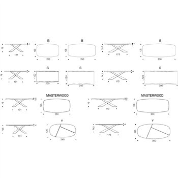 Mesa Tyron Wood de Cattelan Italia. Mesas de madera. Mesas de comedor.