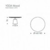 Mesa Yoda Wood madera de Cattelan Italia. Muebles modernos italianos.