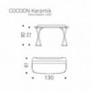 Escritorio Cocoon Keramik de Cattelan Italia. Escritorios de diseño italiano.
