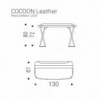 Escritorio Cocoon Leather de Cattelan Italia. Escritorio de diseño moderno.