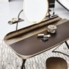 Tocador Cocoon Trousse Leather de Cattelan Italia. Tocador moderno para dormitorio.