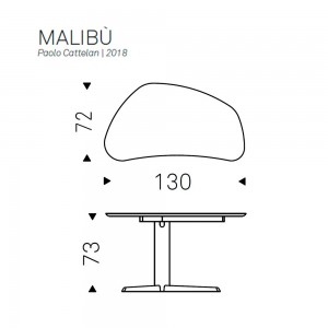 Escritorio Malibù de Cattelan Italia. Escritorios de diseño italiano.