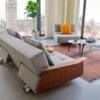Sillón cama de diseño Long Horn Excess Lounger para salón de Innovaction Living.