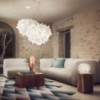 Lámpara suspendida Veli Foliage de Slamp. Diseño moderno y elegante.