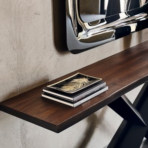 Consola Terminal de Cattelan Italia. Consola de madera. Consolas de recibidor.