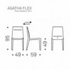 Silla Agatha Flex Italia de Cattelan. Sillas modernas de diseño italiano.