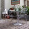 Silla transparente La Marie Kartell. Ideal para interior o exterior.