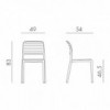 Silla Costa bistrot Nardi. Diseño italiano de muebles para exteriores.