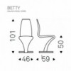 Silla Betty Italia de Cattelan. Sillas diseño. Sillas de comedor modernas.