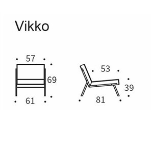 Butaca Vikko de Innovation Living de diseño moderno y elegante para salón.