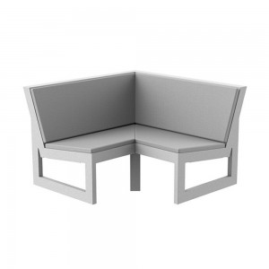 Sofá Frame módulo esquina 90º de resina de polietileno | Diseño Vondom