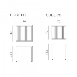 Mesa Cube Cuadrada Nardi