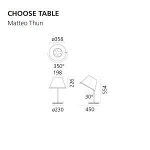 Lámpara sobremesa Choose Table Artemide