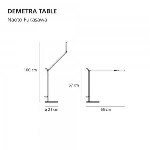 Lámpara sobremesa Demetra Table Artemide