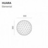 Lámpara sobremesa Huara Artemide con diseño tipo esfera, moderno y elegante.