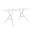 Mesa rectangular Spoon de Kartell de estructura de polipropileno teñido.